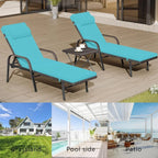 Kullavik 3-teiliges Outdoor-Loungesessel-Set