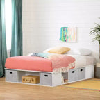 HomeStock-Stauraumbetten mit Bettgestell aus Spanplatte