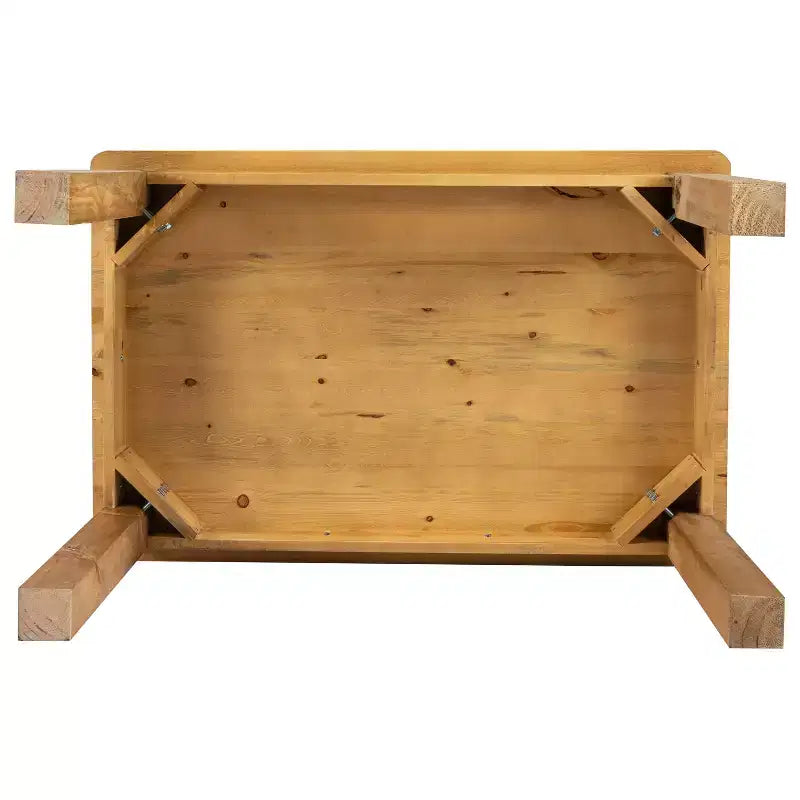 Table de salle à manger de ferme rectangulaire en pin massif Flash Furniture, 46 x 30