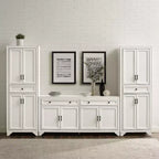Ensemble 3 pièces Tara de buffet et meuble garde-manger finition vieillie - Crosley