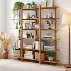Christopher Knight Home Elliot modernes Bücherregal aus Holz mit 6 offenen Ebenen zur Aufbewahrung und Präsentation