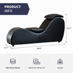 Mixoy Indoor Yoga Chair,Curved Yoga Chaise Lounge Chair for Adults Stretching Exercising Relaxing