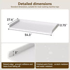 Washer Dryer Countertop, Laundry Topper with Raised Edge & Non-Slip Pad for Hamper Counter Storage & Laundry Room Organization