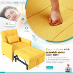 AECOJOY 3-in-1-Schlafsofa-Sessel mit Kissen und verstellbarer Rückenlehne