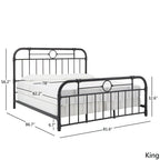 Black Metal Bed