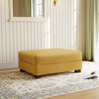 Pouf d’appoint moderne surdimensionné en tissu côtelé
