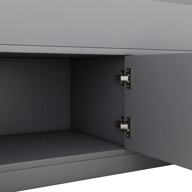 Lit plateforme de capitaine Twin/Full avec 4 tiroirs et étagères de rangement, structure en bois massif avec tête de lit bibliothèque et rangements