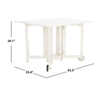 SAFAVIEH Brandy 5-teiliges Outdoor-Esszimmerset – 43 B x 35 T x 29 H