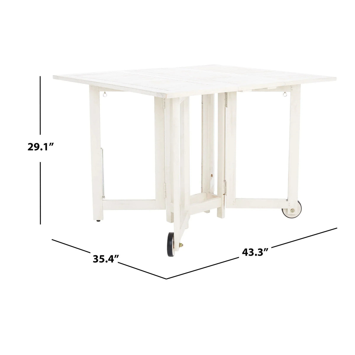 SAFAVIEH Brandy 5-teiliges Outdoor-Esszimmerset – 43 B x 35 T x 29 H