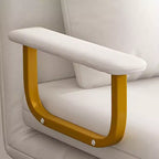 Canapé-lit pliant 3-en-1, fauteuil convertible avec dossier réglable en 5 positions et coussin, couchage gain de place pour salon, chambre et bureau (blanc)
