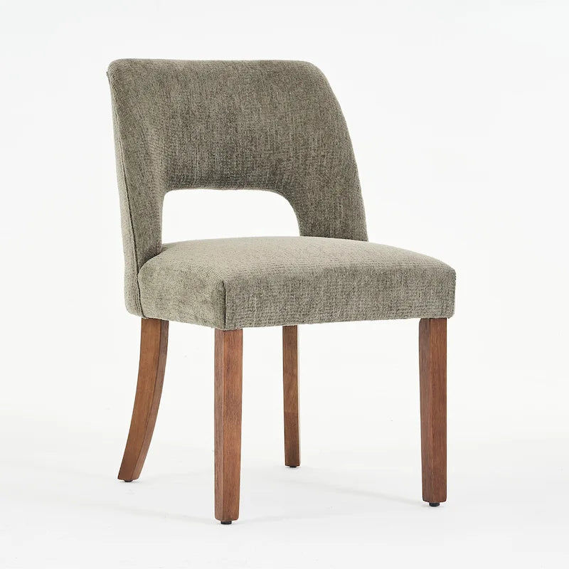 Ensemble de 4 chaises de salle à manger rembourrées en tissu