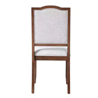 Set of 4 Farmhouse Dining Chairs with High Backs and Upholstered Seating