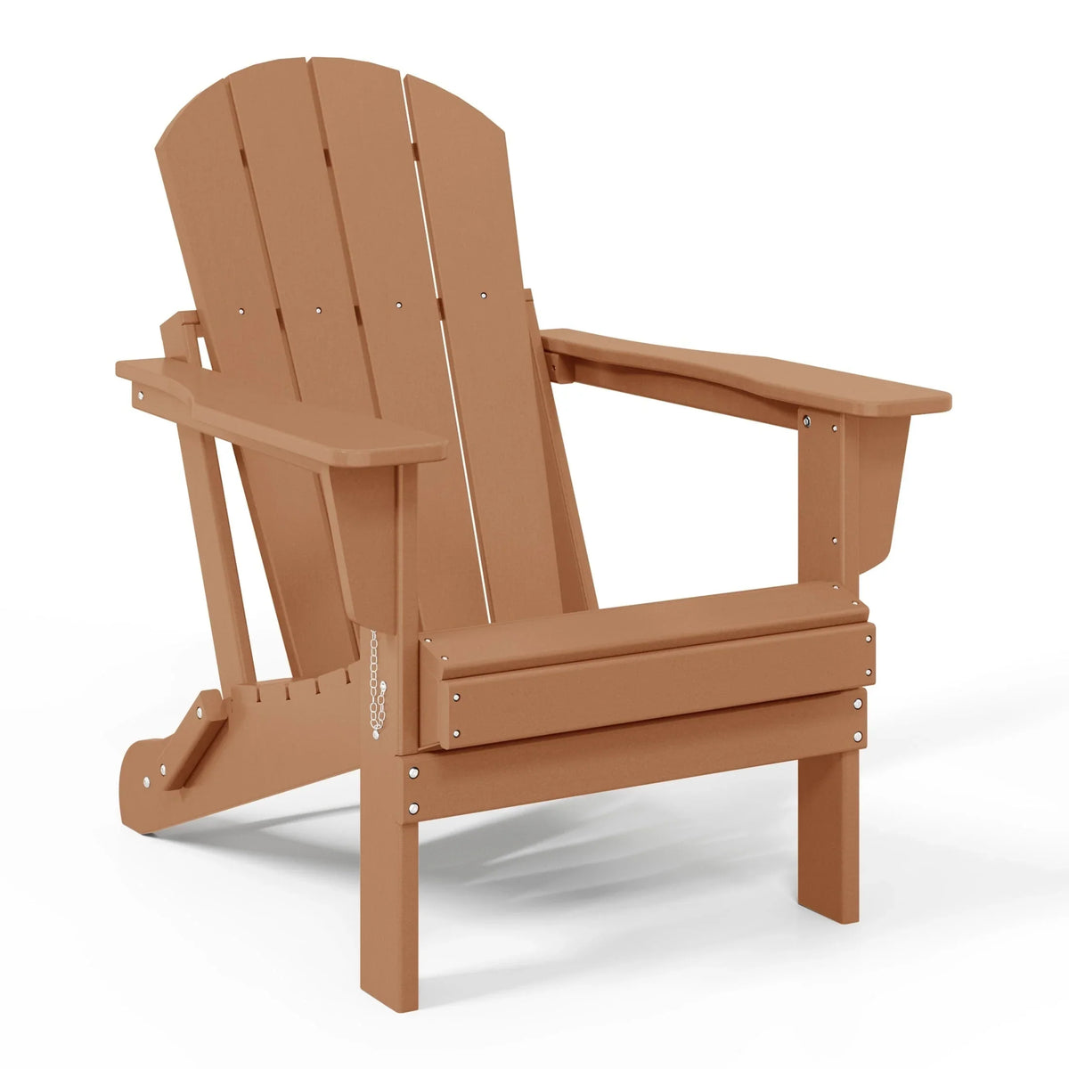Fauteuil Adirondack pliant d’extérieur pour terrasse Polytrends Laguna, résistant à la décoloration et à toutes les conditions météorologiques