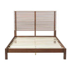Christopher Knight Home Eunji Modern Pine Wood Bed Frame with Horizontal Slatted Headboard