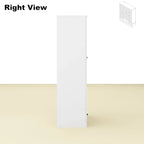 Wardrobe Armoire Closet 59W Large Freestanding Wardrobe Cabinet White